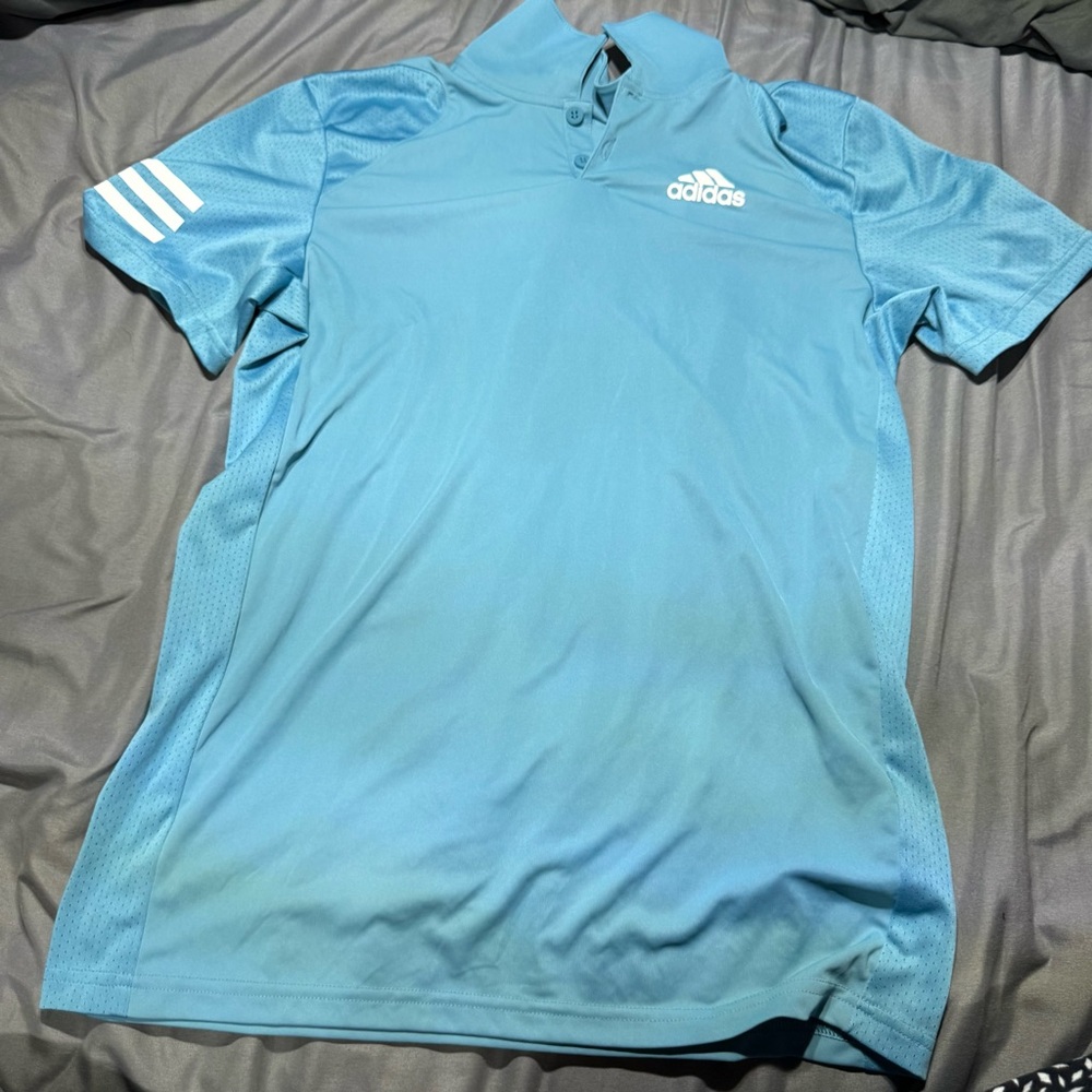Adidas blue golf shirt size S‎